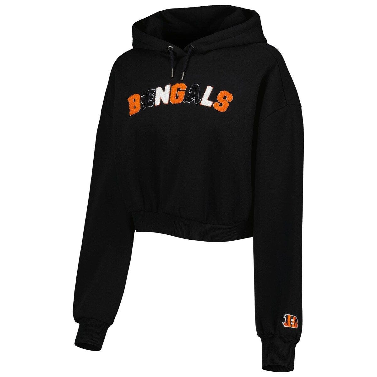 Antigua Cincinnati Bengals Women's White Victory Crew Sweatshirt, White, 65% Cotton / 35% POLYESTER, Size XL, Rally House