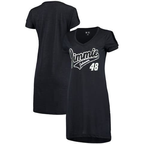 Lids Milwaukee Brewers G-III 4Her by Carl Banks Women's Game Time Slub  Beach V-Neck Cover-Up Dress - Navy