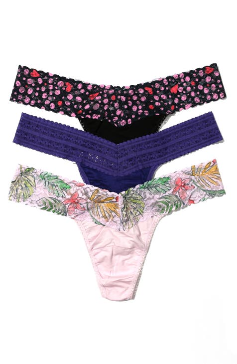 Nanette Lepore 5 Pack Seamless Knit Panties Set Plus Size 1X Floral  Underwear