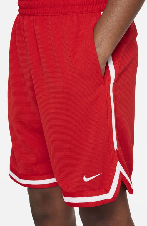 Shop Nike Kids' Dri-fit Dna Athletic Shorts In University Red/white