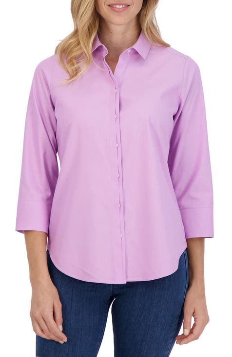 Light purple store button up shirt