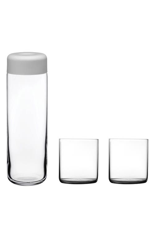 NUDE Carafe & Tumblers in Clear