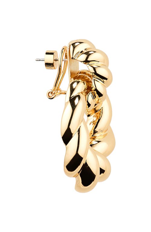 Shop Carolina Herrera Twist Door Knocker Drop Earrings In Gold 902