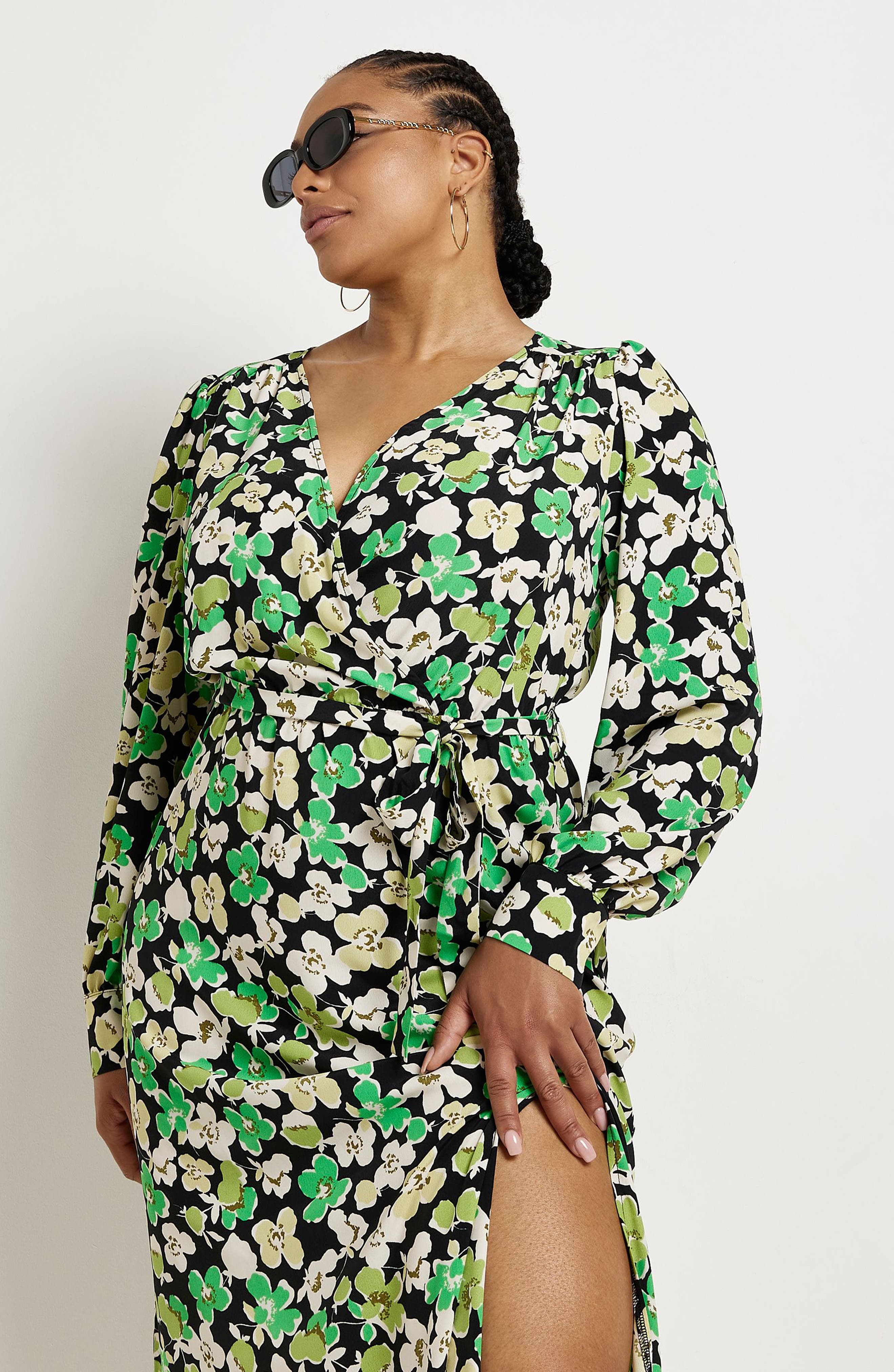 Long Sleeve Cotton Wrap Dress | Nordstrom