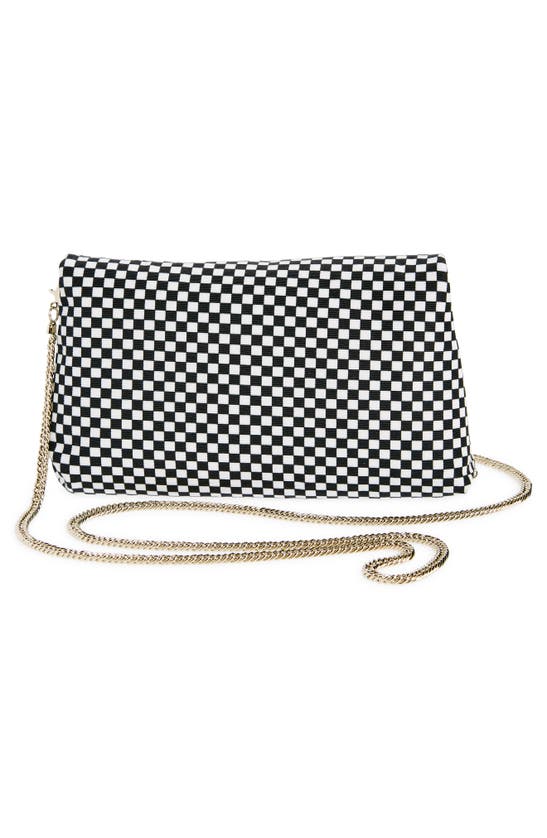 Shop Dries Van Noten Checkerboard Print Envelope Clutch In Black 900