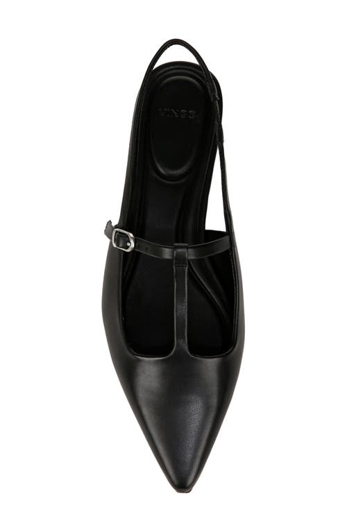 Shop Vince Iliana Slingback Pointed Toe Flat In Black