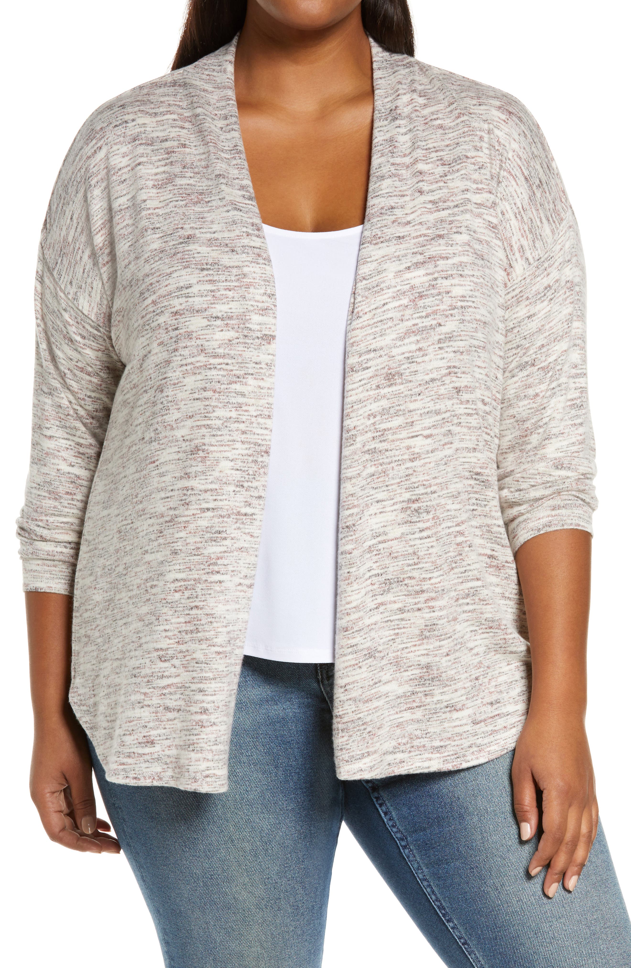brushed cardigan