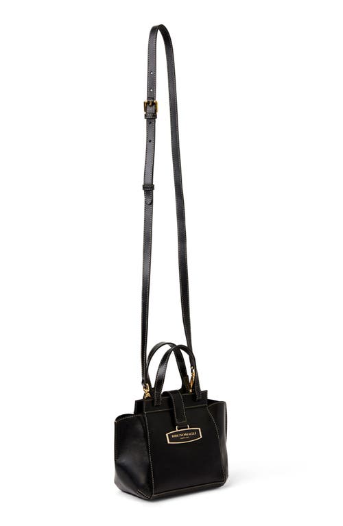 Bruno Magli Eva Leather Mini Bag In Black