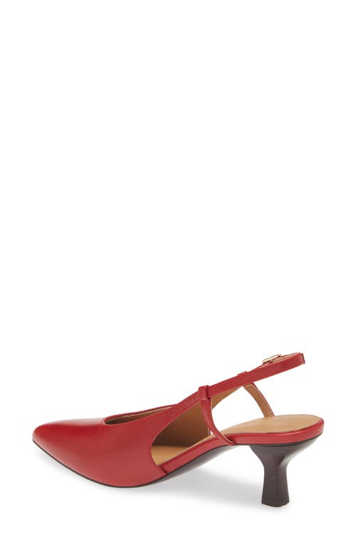 Madewell The Debbie Slingback Pump In Bright Ember