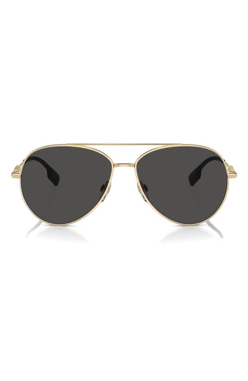 burberry 58mm Pilot Sunglasses in Light Gold at Nordstrom