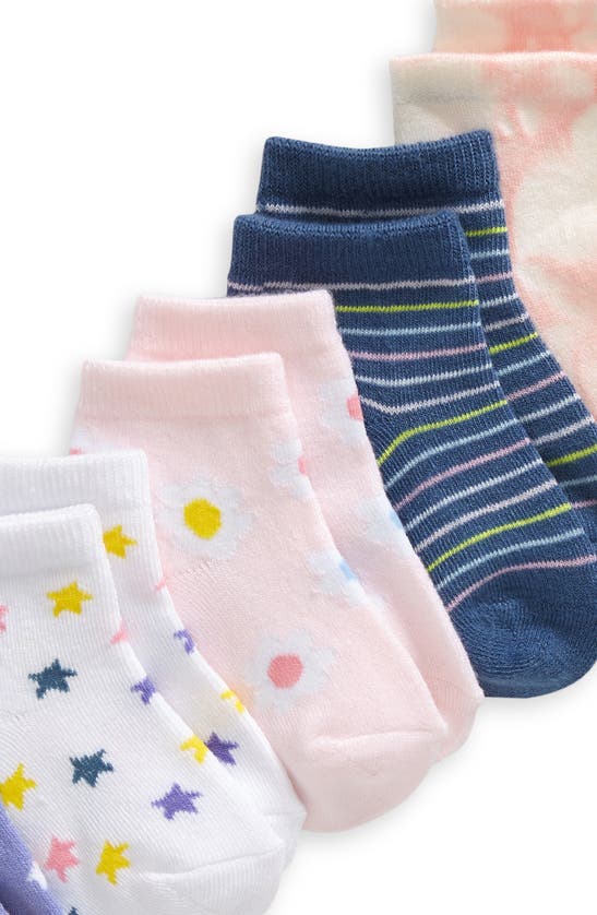 Shop Nordstrom Kids' Assorted 6-pack Quarter Socks In Blue Sugar Starry Clouds Pack
