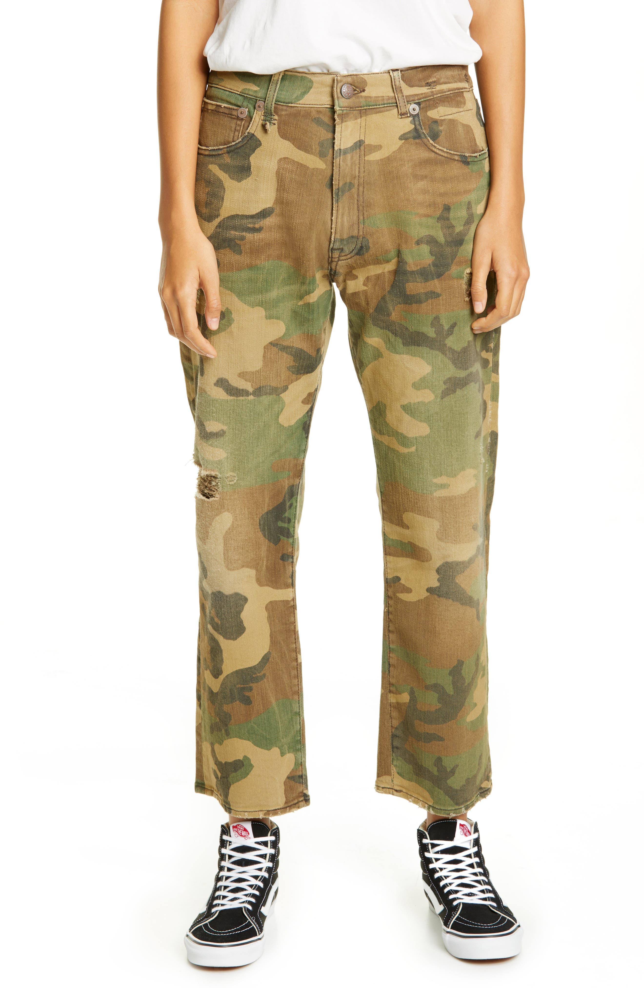 boyfriend jeans camouflage
