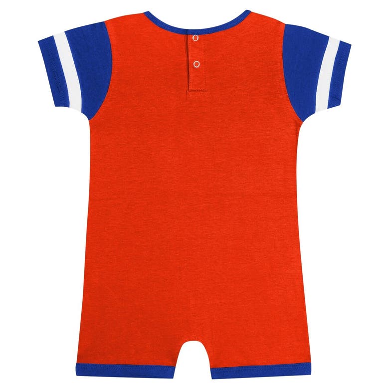 Shop Outerstuff Newborn & Infant Fanatics Branded Orange New York Mets Fast Pitch Romper