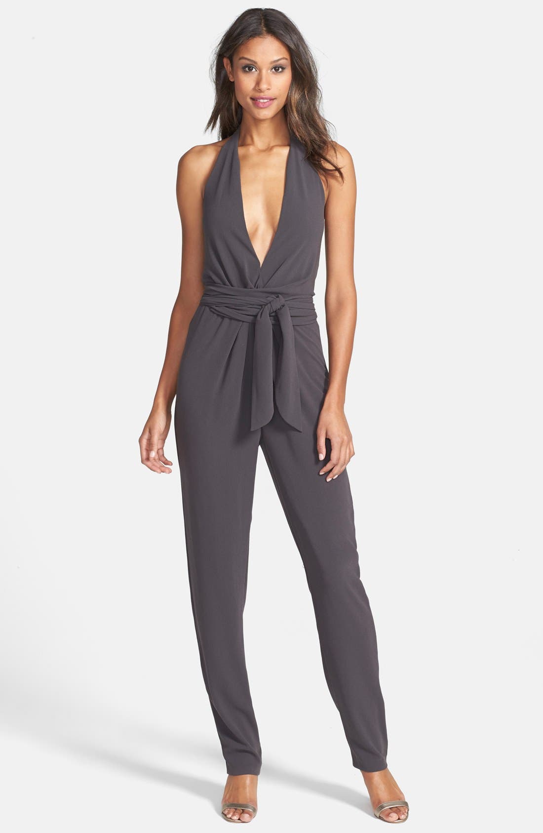 Halston Heritage Halter Jumpsuit Nordstrom