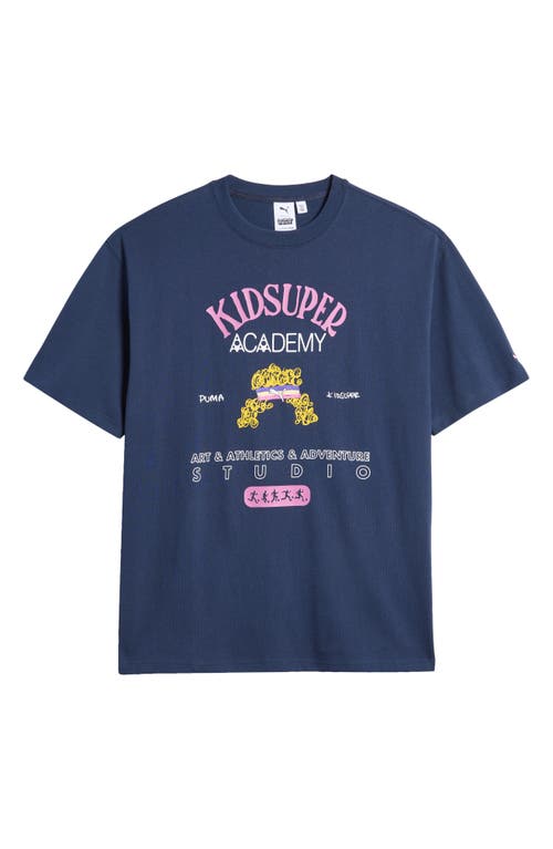 Shop Puma X Kidsuper Graphic T-shirt In Club Navy