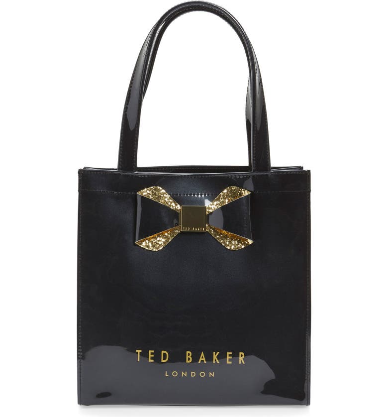Ted Baker London 'Small Glitter Bow Icon' Tote | Nordstrom
