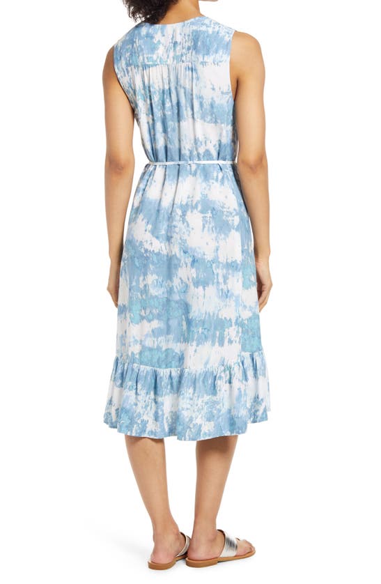 Shop Beachlunchlounge Lou Lou Belted Sleeveless Shift Dress In Embrace