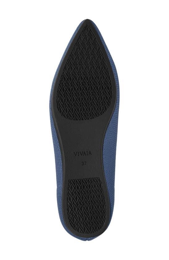 Shop Vivaia Aria 5º Pointed Toe Flat In Denim Blue
