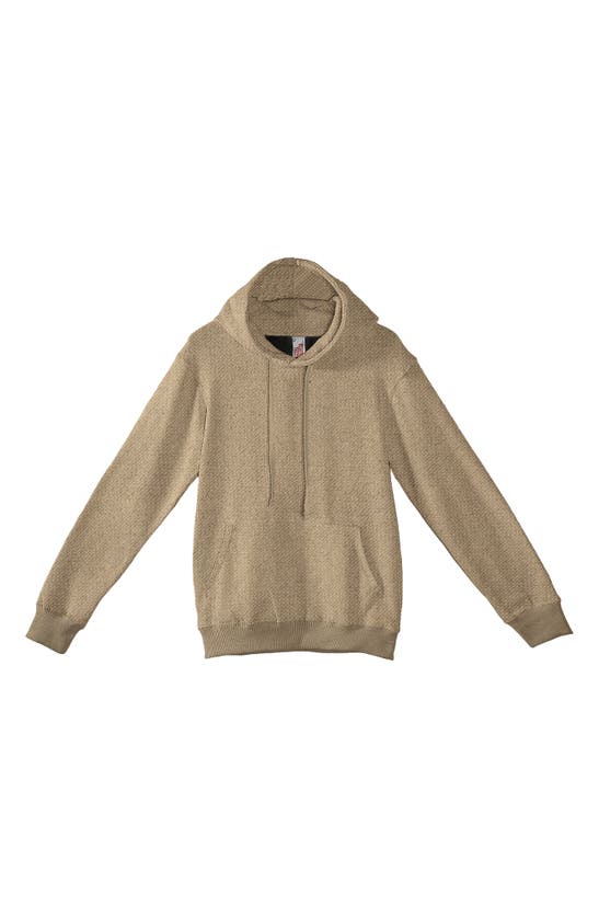 Fleece Factory Power Knit Hoodie In Taupe