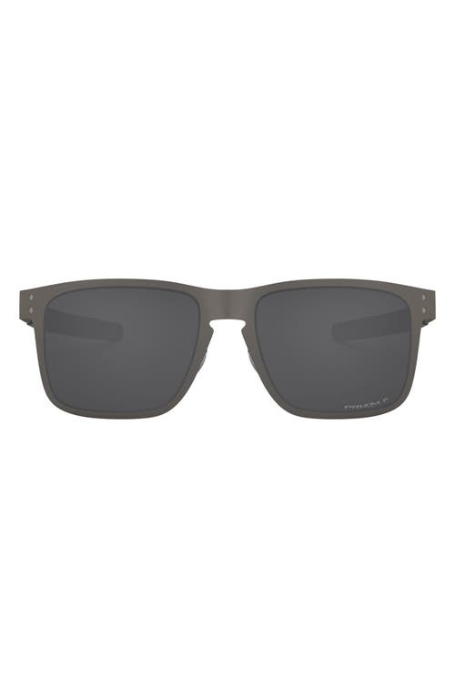 Oakley Holbrook 55mm Prizm Polarized Square Sunglasses in Matte Gunmetal/Prizm Black at Nordstrom