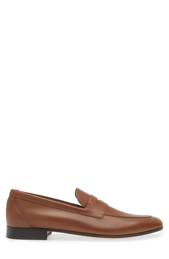 Shop Jm Weston Woogie Apron Toe Loafer In Tan