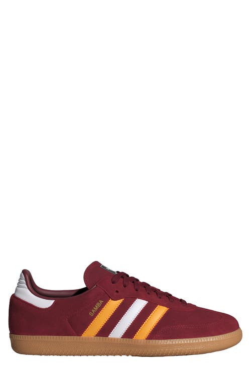 Shop Adidas Originals Adidas Gender Inclusive Samba Og Sneaker In Burgundy/crew Yellow/gum