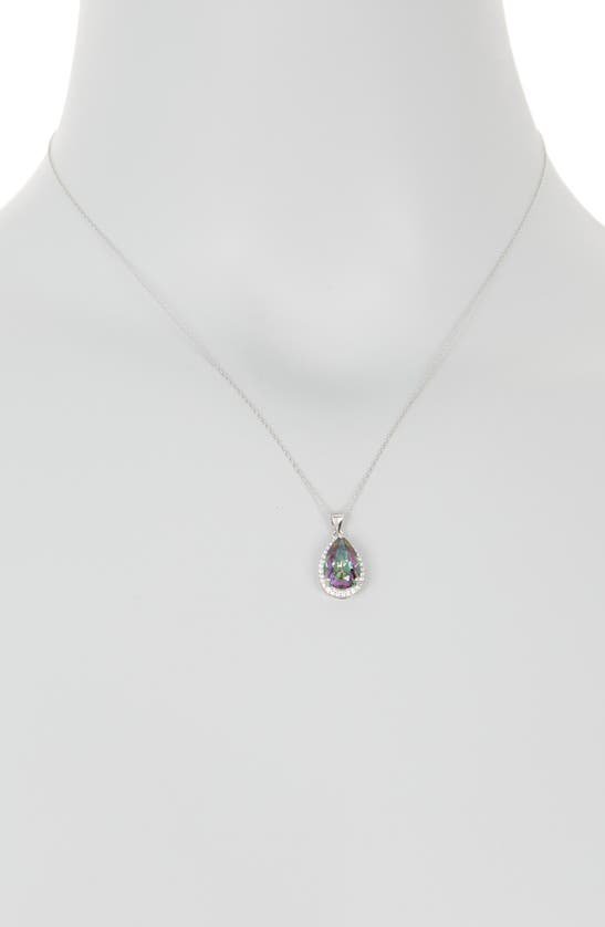 Shop Savvy Cie Jewels Sterling Silver Mystic Quartz Pendant Necklace