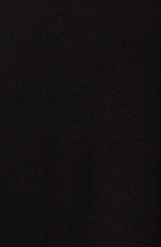 Loveappella Point D'esprit Ruffle Knit Top In Black