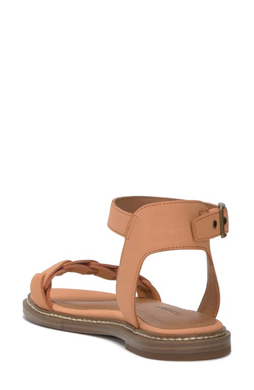 Lucky Brand Kyndall Ankle Strap Sandal In Tangerine Glanbk