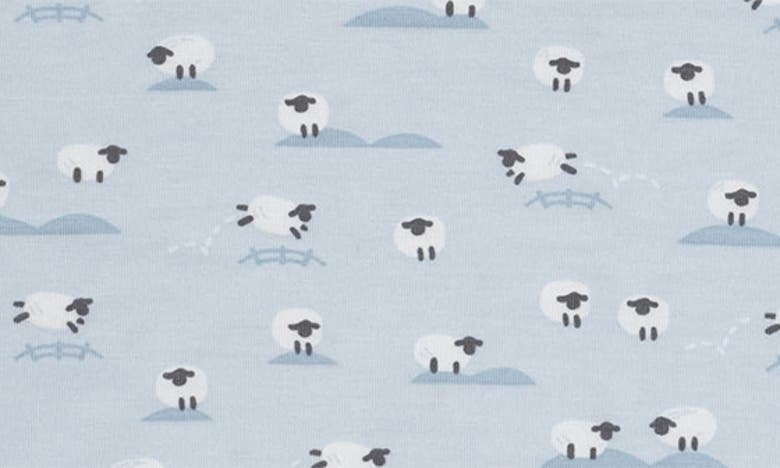 Shop Magnetic Me Baa Baa Sheep Print Swaddle Blanket In Baa Baa Baby Blue