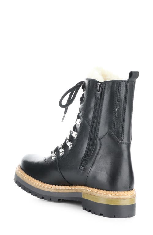 Shop Bos. & Co. Ada Waterproof Hiker Boot In Black Feel/merino Wool