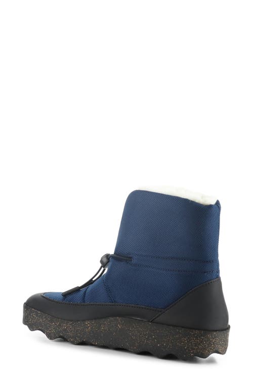 Shop Asportuguesas By Fly London Faux Fur Lined Duck Boot In Navy Gravity/faux Fur