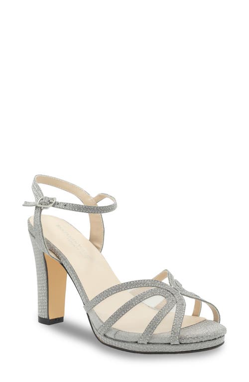 Anya Ankle Strap Sandal in Silver