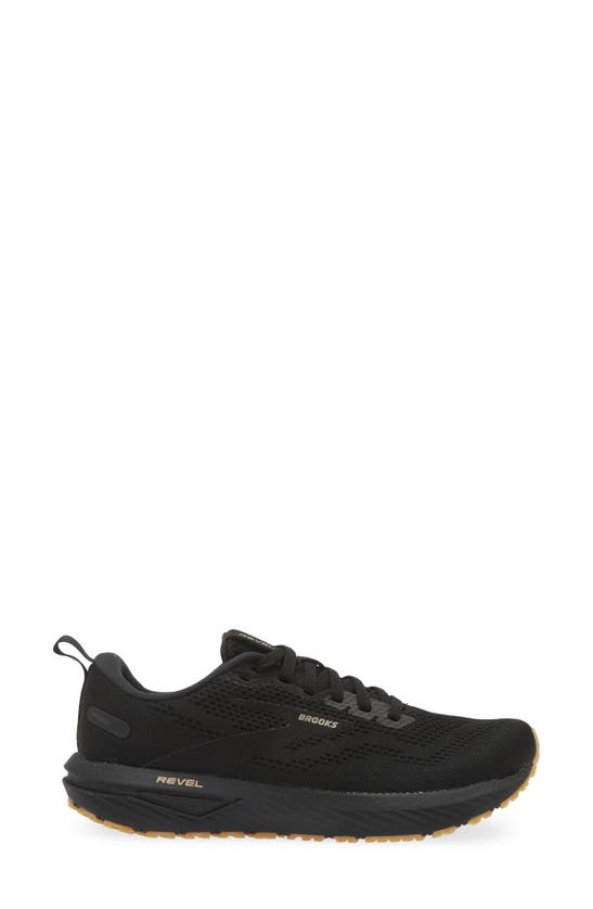 Shop Brooks Revel 6 Running Shoe In Black/ Cream/ Biscuit