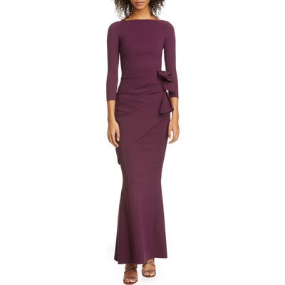 Chiara Boni La Petite Robe Zelma Side Ruffle Mermaid Gown