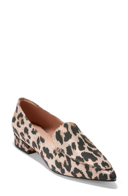 Cole Haan Vivian Pointed Toe Loafer in Leopard Jacquard at Nordstrom, Size 6