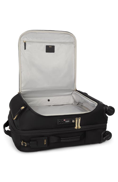 Tumi Leger Continental Expandable Carry On Wheeled Suitcase In Black/ Gold