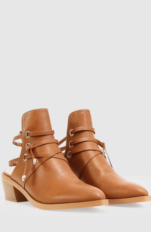 Belle & Bloom Can't Be Tamed Open Back Boot In Tan