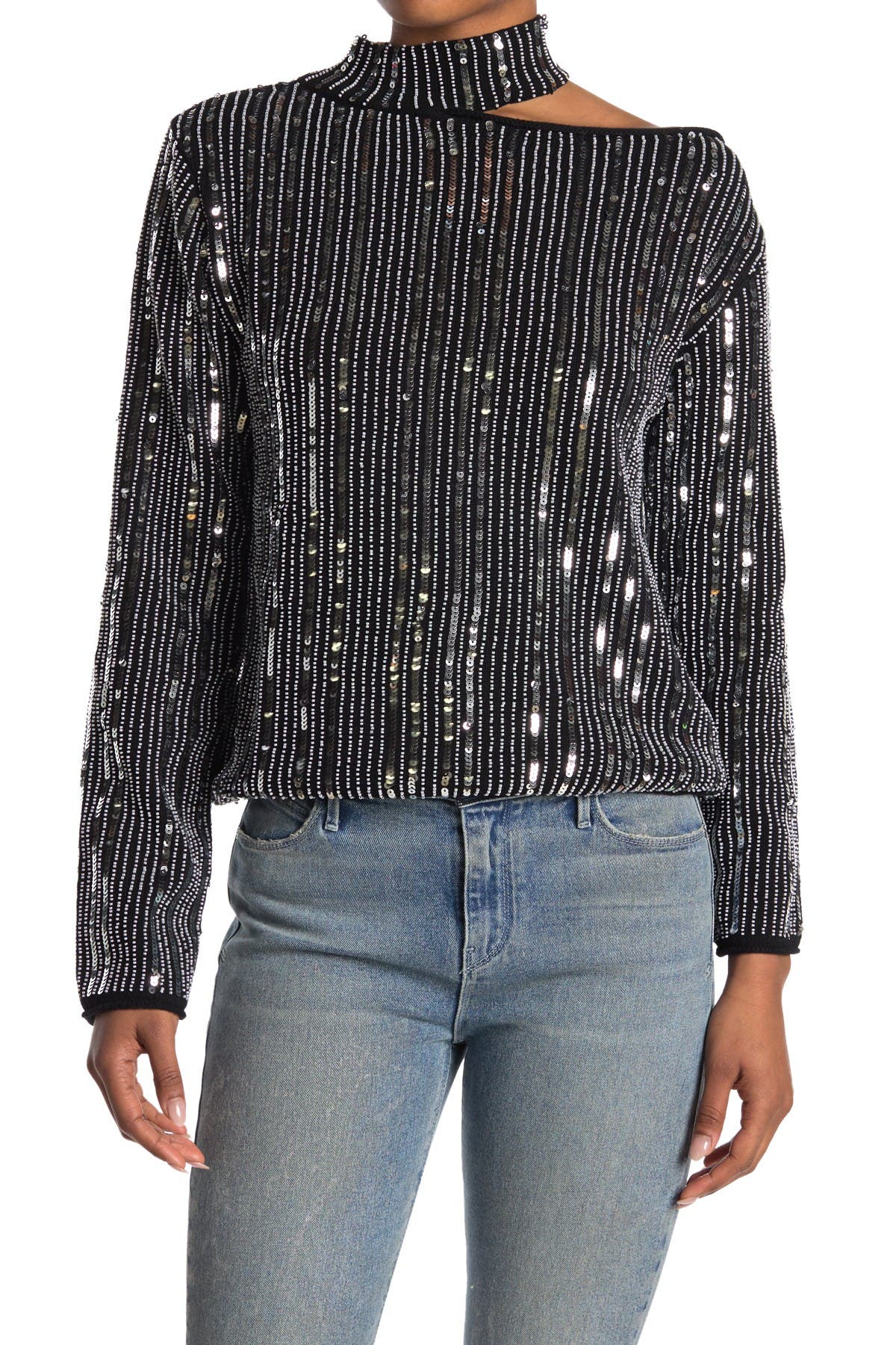 rta langley cutout sweater