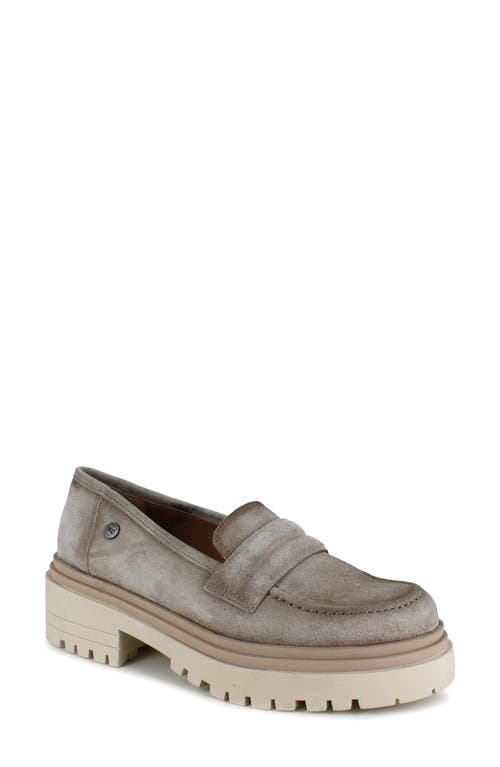 National Comfort Rosalia Water Resistant Suede Lug Sole Loafer In Sanse