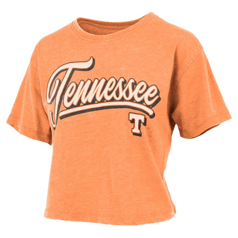 Shop Pressbox Tennessee Orange Tennessee Volunteers Team Script Harlow Vintage Waist Length T-shirt