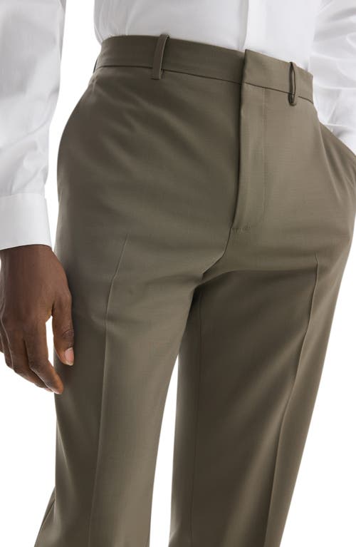 Theory Mayer New Tailor 2 Wool Dress Pants In Moss - F03