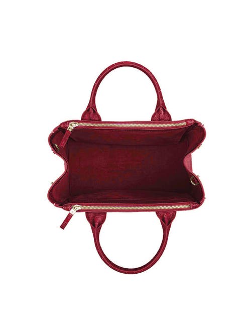 Teddy Blake Bella Croco 12" In Dark Red