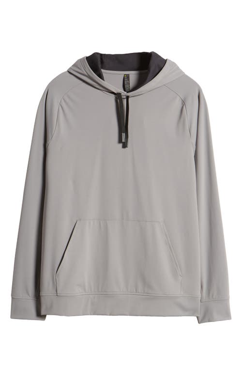 Shop Zella Stride Performance Hoodie In Grey December