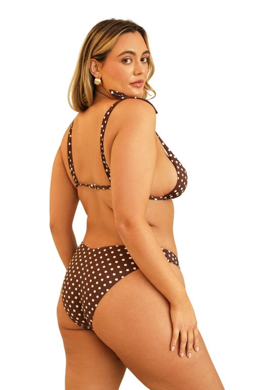 Dippin Daisys Lola Top In Dotted Brown