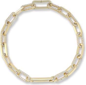 Madison Paper Clip Chain Bracelet with Circle Charms from RIVA New