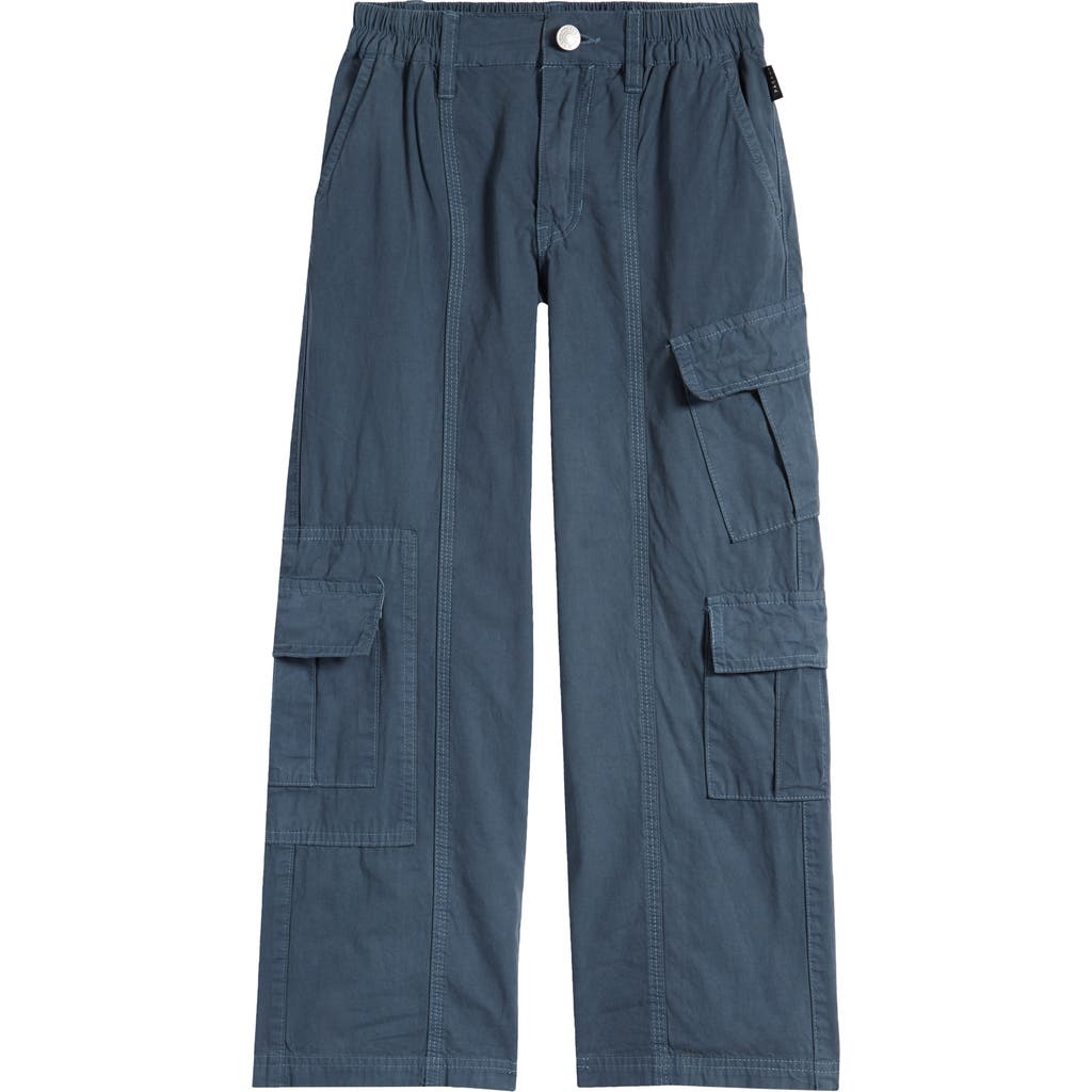 Pacsun Kids' Puddle Cargo Trousers In Illusion Blue