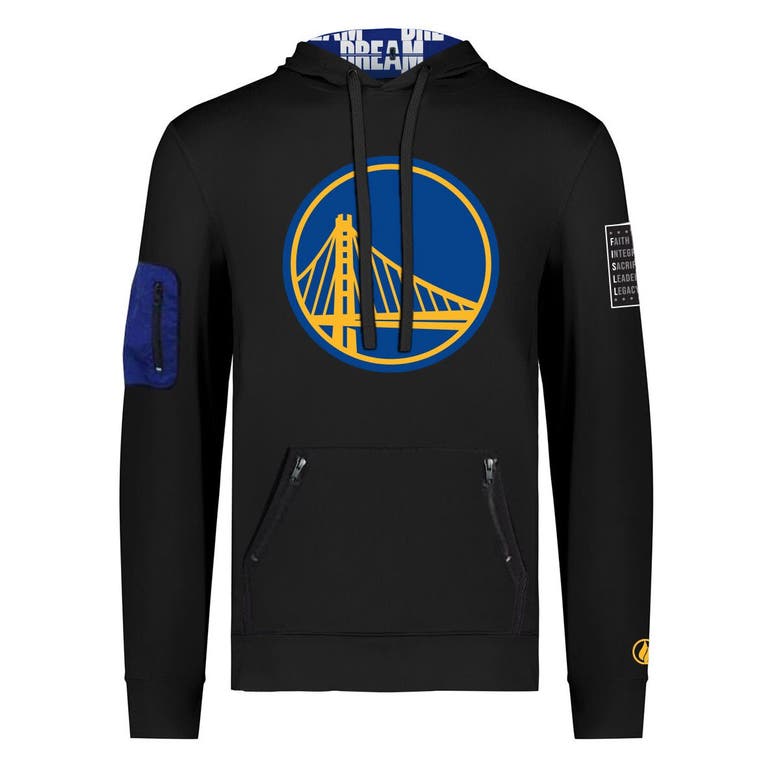 Shop Fisll Unisex  X Black History Collection  Black Golden State Warriors Pullover Hoodie