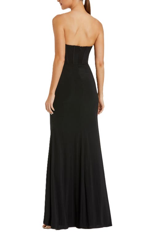 Mac Duggal Women's Ieena Strapless Sweetheart Jersey Gown With Waist Detail In Black