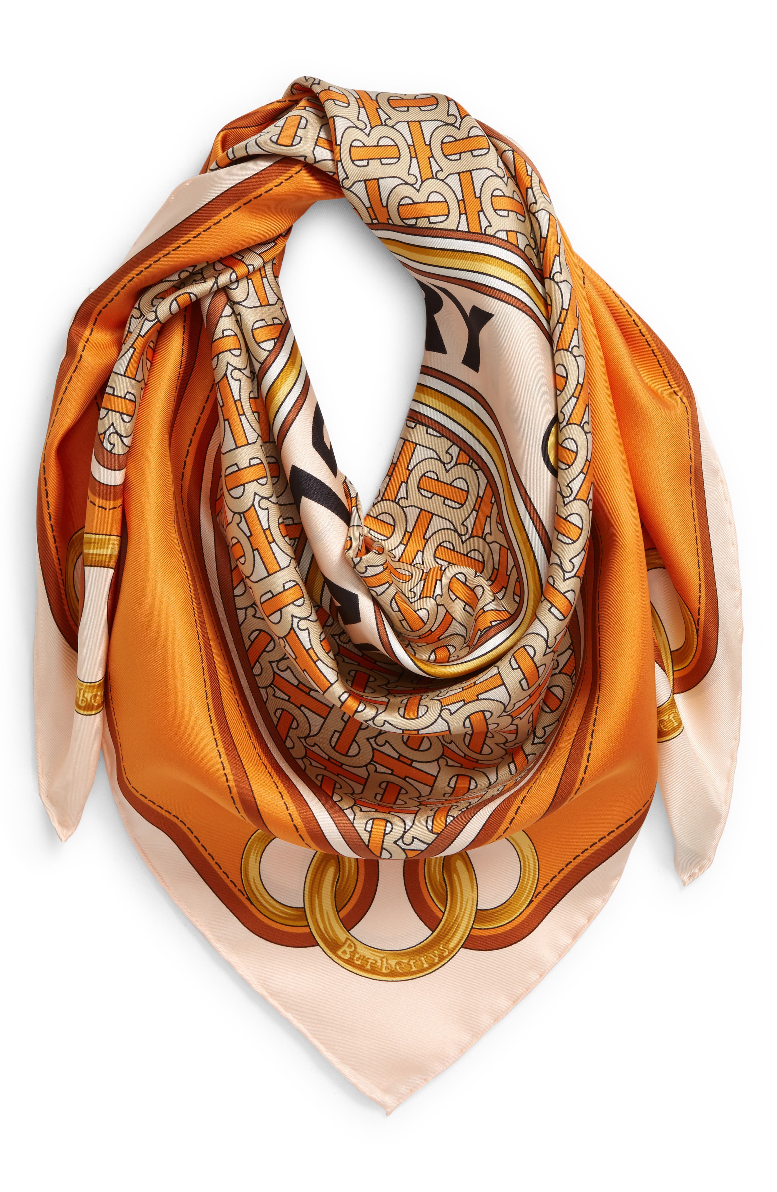 orange silk bandana
